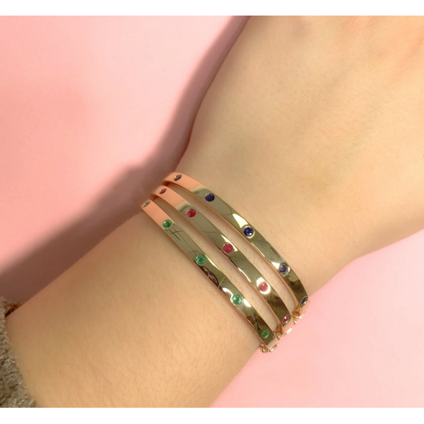 SHY CREATION INC SC55026273ZS - 14ky .38 Ruby Bangle