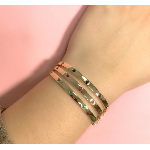 SHY CREATION INC SC55026276ZS - 14ky .38 Em Bangle