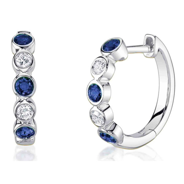 SHY CREATION INC SC55026663 - 14kw .16 Dia .45 Sapph Bezel Huggies