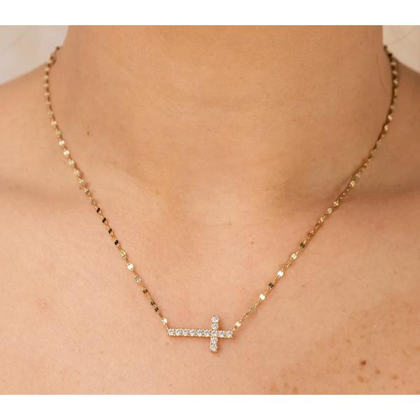 SHY CREATION INC SC55026786 - 14ky .52 Side Cross Neck