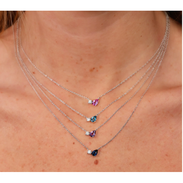 SHY CREATION INC SC55027599 - 14kw .11 Dia .56 Sapph Pear neck