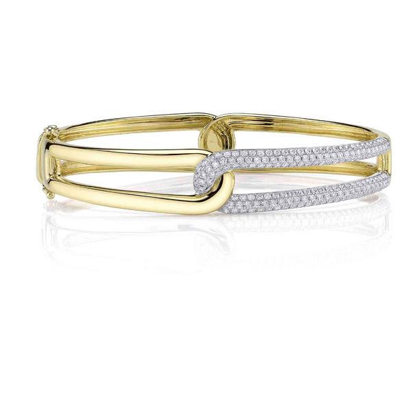 SHY CREATION INC SC55027917RDZS - 14ky 1.45 Dia Pave Bangle