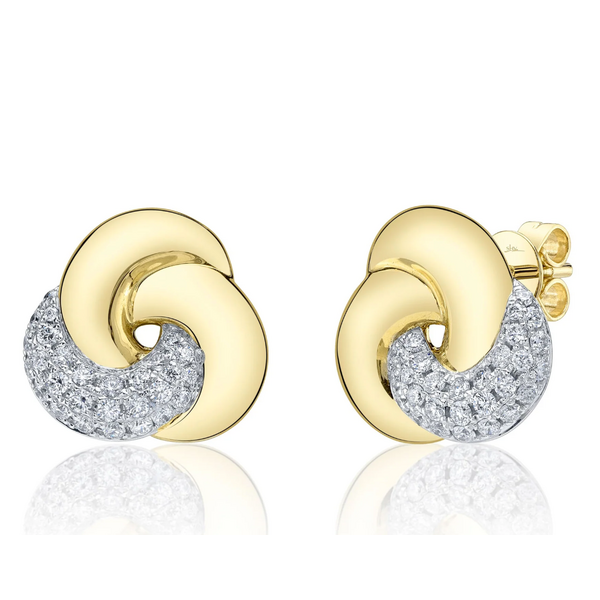 SHY CREATION INC SC55028685RD - 14ky .56 Dia Knot Earrings