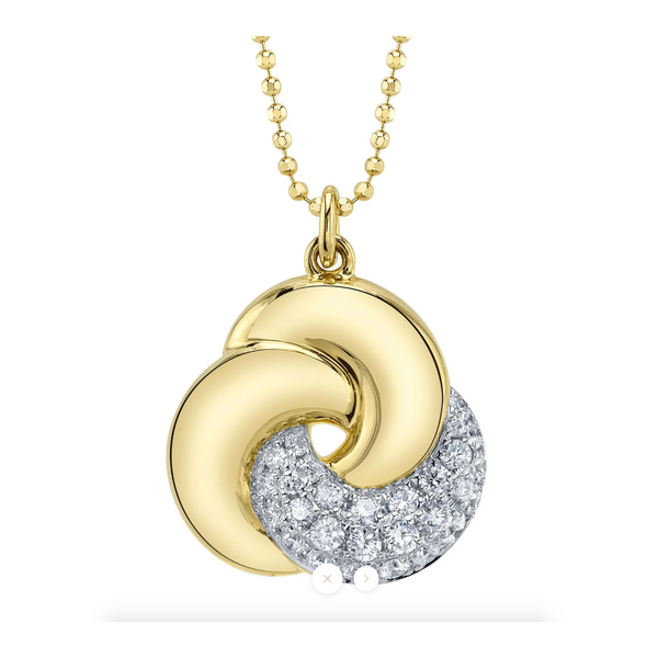 SHY CREATION INC SC55028688RD - 14ky .44 Pave Knot Neck