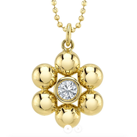 SHY CREATION INC SC55028711 - 14ky .19 Dia Bezel Flower Neck