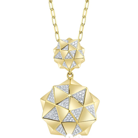 SHY CREATION INC SC55028990RD - 14ky .25 Dia Pyramid Neck