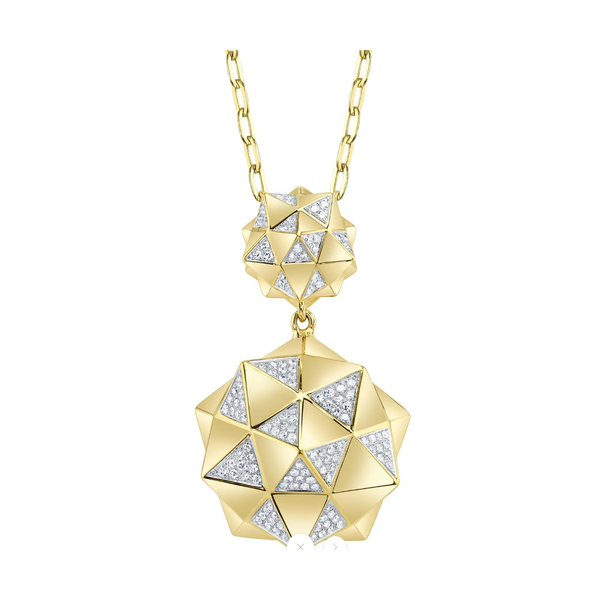 SHY CREATION INC SC55028990RD - 14ky .25 Dia Pyramid Neck