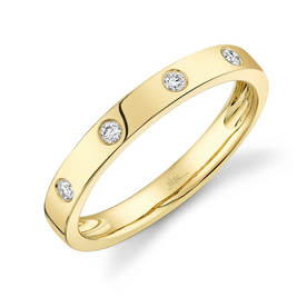 SHY CREATION INC 14kt Yellow Gold .09 Dia Band