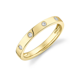 SHY CREATION INC 14kt Yellow Gold .09 Dia Band