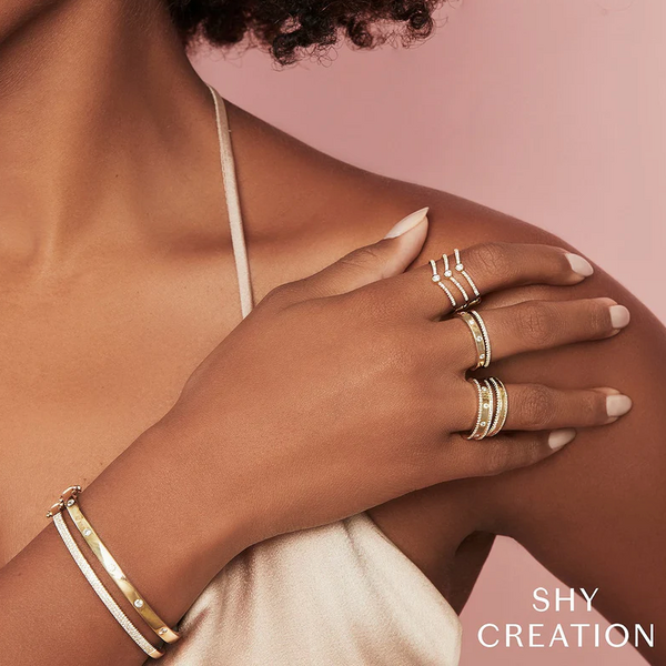 SHY CREATION INC 14kt Yellow Gold .09 Dia Band