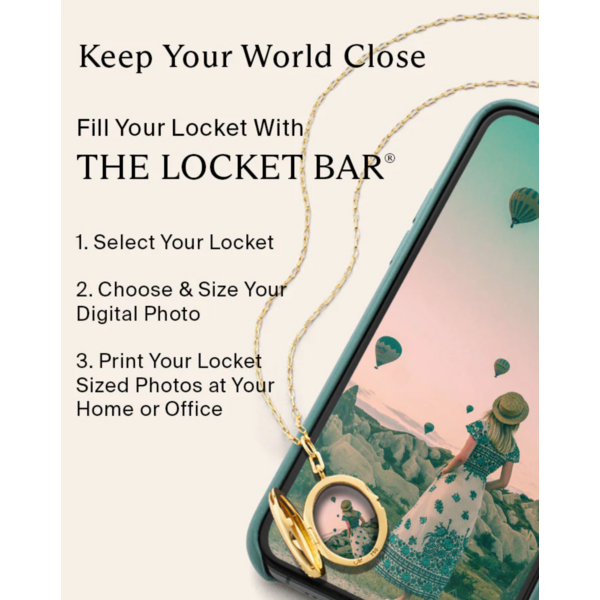 MONICA RICH KOSANN 43165 - SS Slim Quinn Locket Necklace