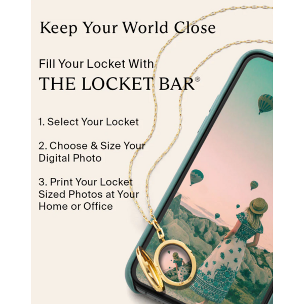 MONICA RICH KOSANN 43117-20 - 18ky .90 Dia Infinity Locket