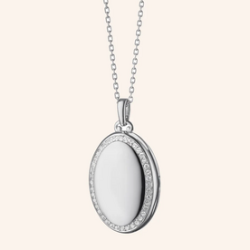 MONICA RICH KOSANN The Four Image Midi Sapphire Locket