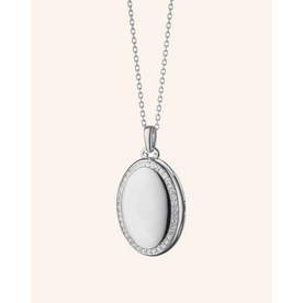MONICA RICH KOSANN The Four Image Midi Sapphire Locket