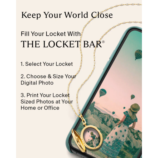 MONICA RICH KOSANN 44322 - SS Four Image Midi Sapphire Locket