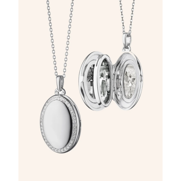 MONICA RICH KOSANN 44322 - SS Four Image Midi Sapphire Locket