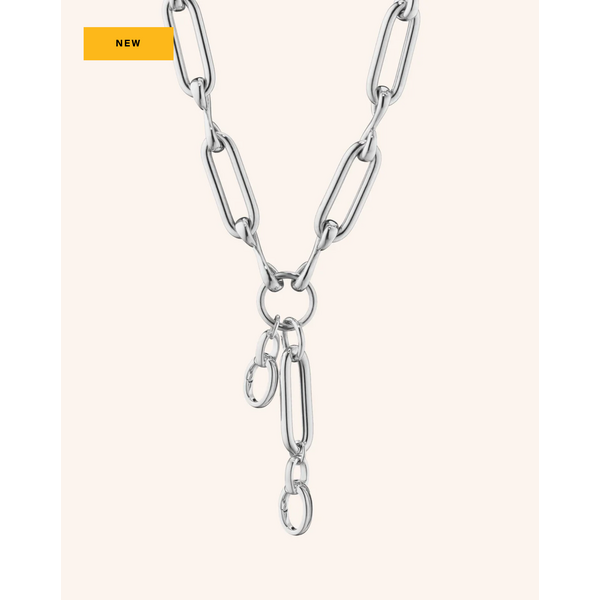 MONICA RICH KOSANN Sterling Silver Infinity Classic Link "Design Your Own" Necklace