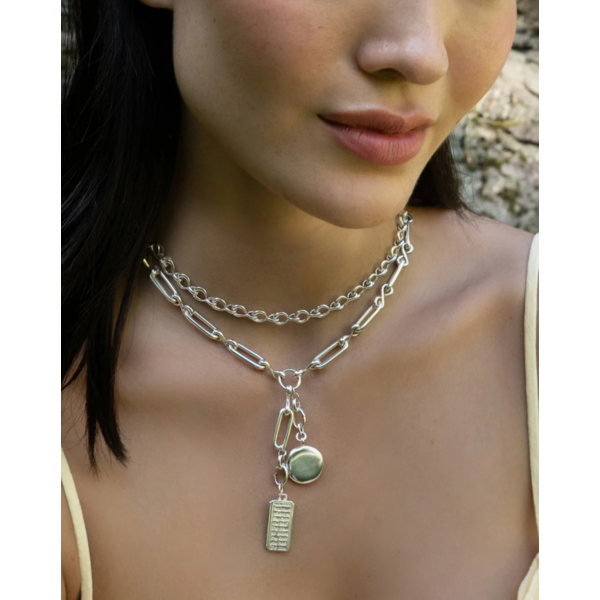 MONICA RICH KOSANN Sterling Silver Infinity Classic Link "Design Your Own" Necklace