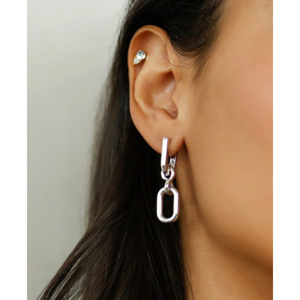MONICA RICH KOSANN Sterling Silver Large Infinity Earrings