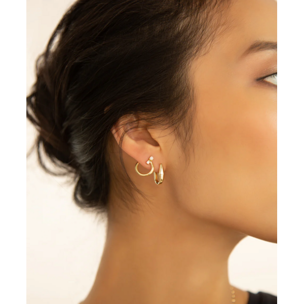 MONICA RICH KOSANN 18K Gold "Points North" Earring