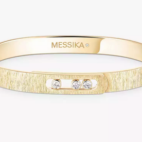 MESSIKA 18kt Yellow Gold Move Noa Cisele Bangle