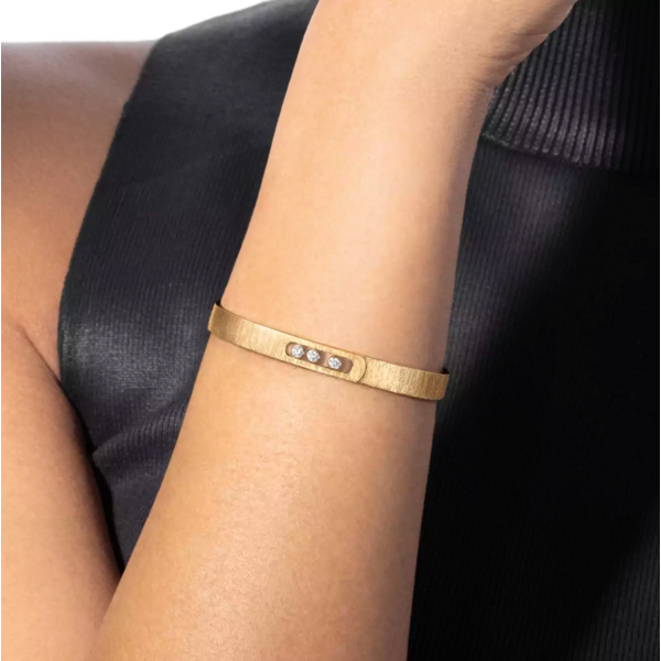 MESSIKA 18kt Yellow Gold Move Noa Cisele Bangle