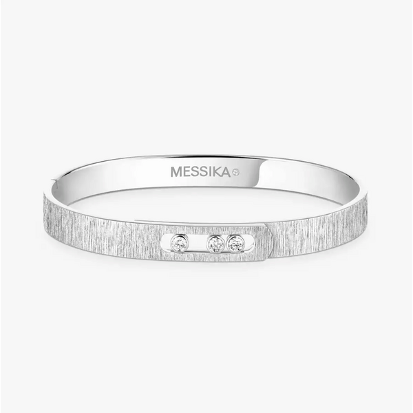 MESSIKA 18kt White Gold Move Noa Cisele Bangle