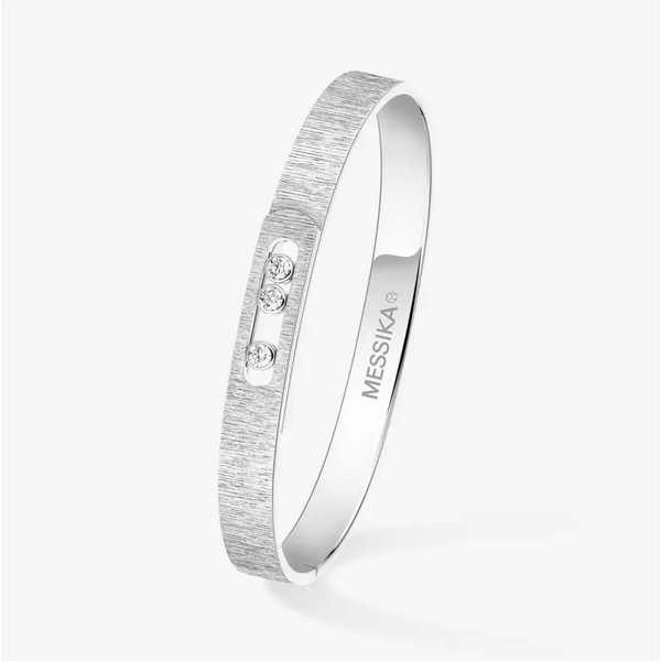 MESSIKA 18kt White Gold Move Noa Cisele Bangle
