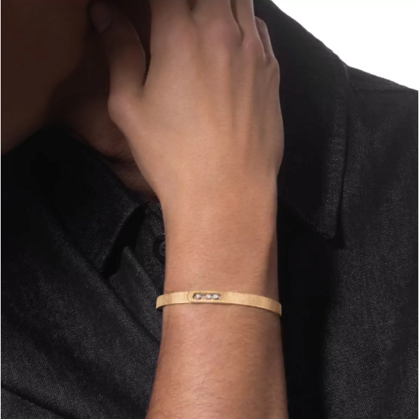 MESSIKA 18kt Yellow Gold Move Noa Cisele Bangle