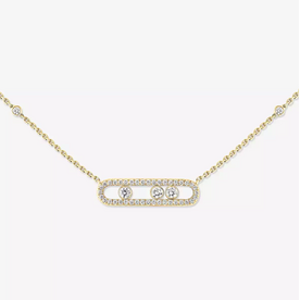 MESSIKA 18kt Yellow Gold Baby Move Pave Necklace MESSIKA 18kt Yellow Gold Baby Move Pave Necklace