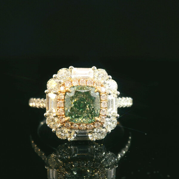 18kt White Gold 2.02ct tcw  Diamond Ring