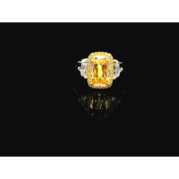 18kt Yellow and White Gold 2.97 tcw Diamond Ring