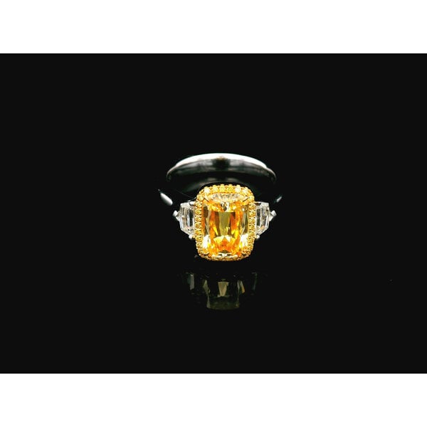 18kt Yellow and White Gold 2.97 tcw Diamond Ring
