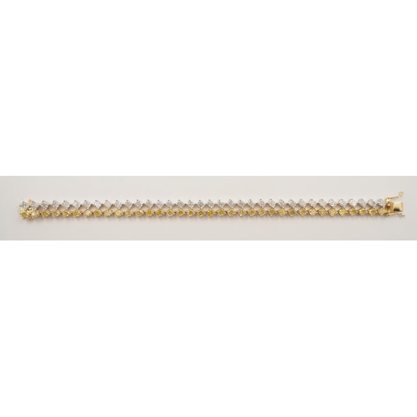 1557BR - 18kw 16.26ct Dia Bracelet