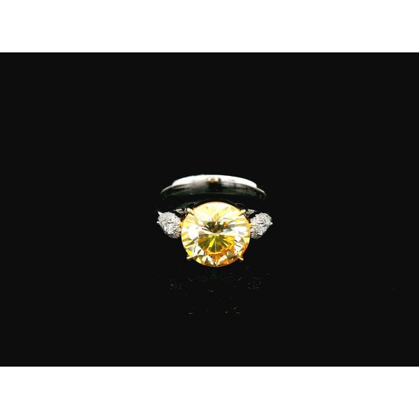 18kt Yellow and White Gold 3.73ct Dia Ring
