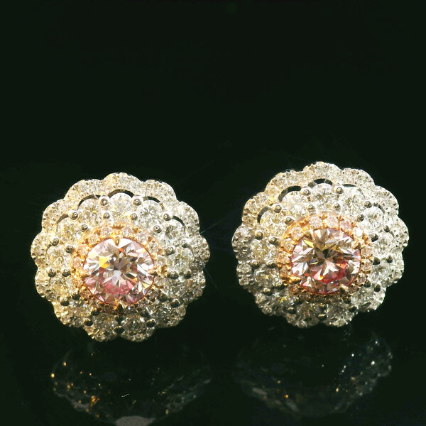 18kt White Gold  2.02 tcw Diamond Earrings