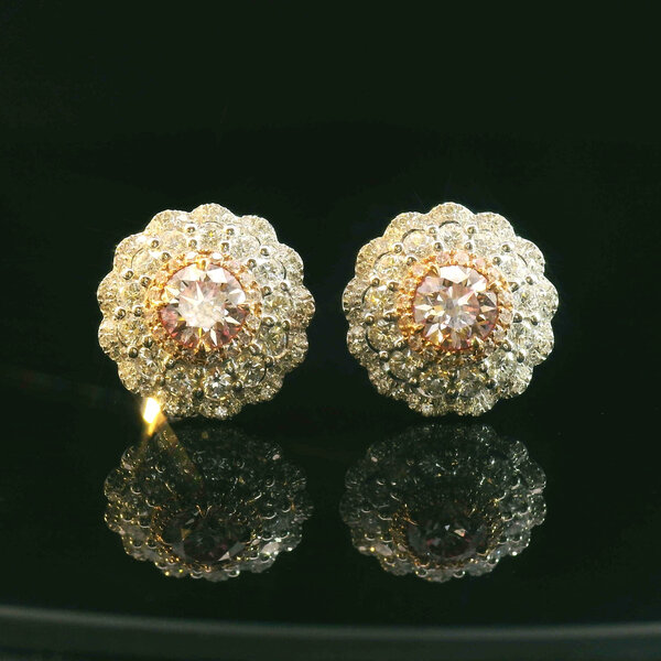 18kt White Gold  2.02 tcw Diamond Earrings