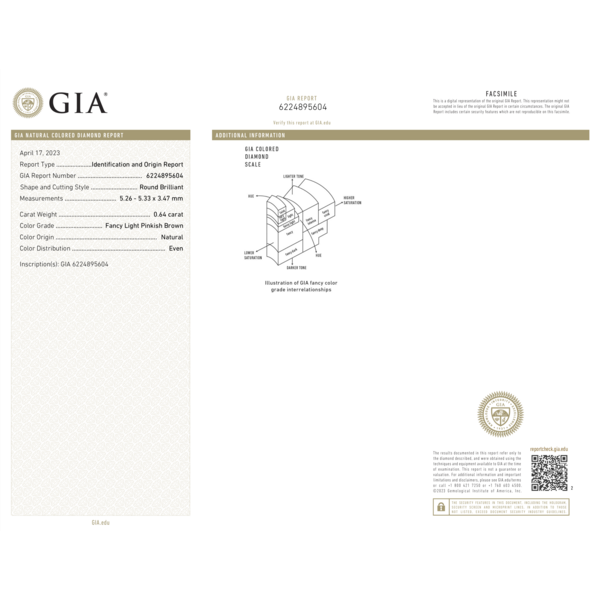 18kt  1.34 tcw Pink and White Diamond Ring Pendant