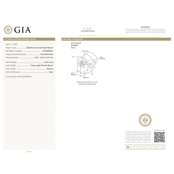 18kt  1.34 tcw Pink and White Diamond Ring Pendant