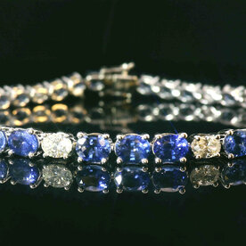 1641BR - 14kw Sapph 7.73 Dia 1.45 Bracelet