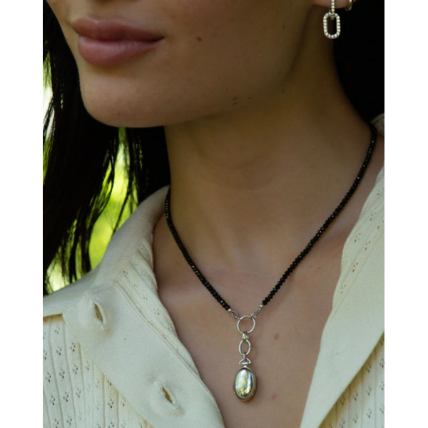 MONICA RICH KOSANN Petite "Anna" Sterling Silver Locket Charm