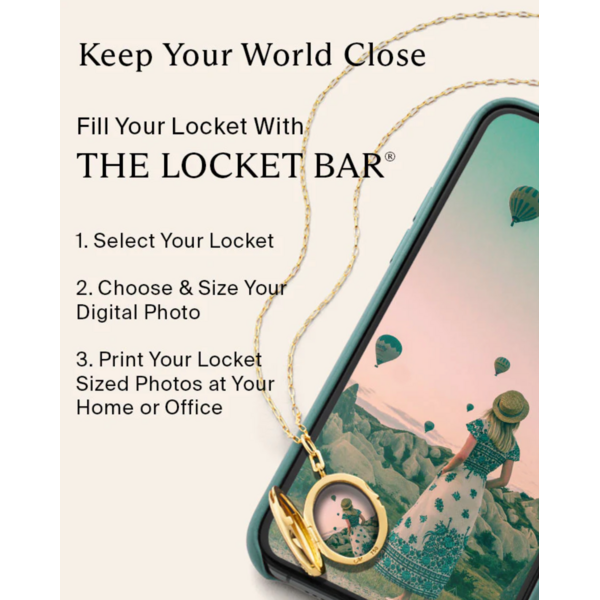 MONICA RICH KOSANN Petite "Anna" Sterling Silver Locket Charm