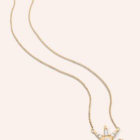 MONICA RICH KOSANN 18ky Diamond Star .85ct Diamond Pendant