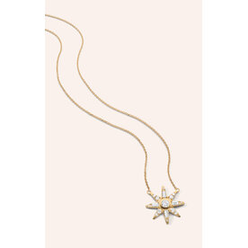 MONICA RICH KOSANN 18ky Diamond Star .85ct Diamond Pendant