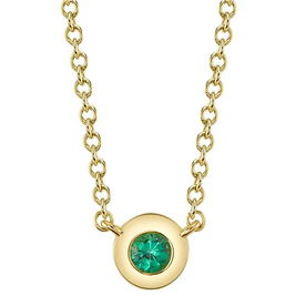 SHY CREATION INC SC55026484 - 14ky .04 Em Bezel Necklace