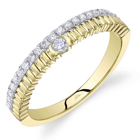 SHY CREATION INC SC22009998RD - 14ky .23 Dia Ribbed Ring