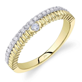 SHY CREATION INC SC22009998RD - 14ky .23 Dia Ribbed Ring