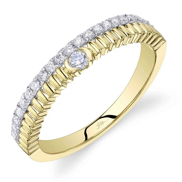 SHY CREATION INC SC22009998RD - 14ky .23 Dia Ribbed Ring