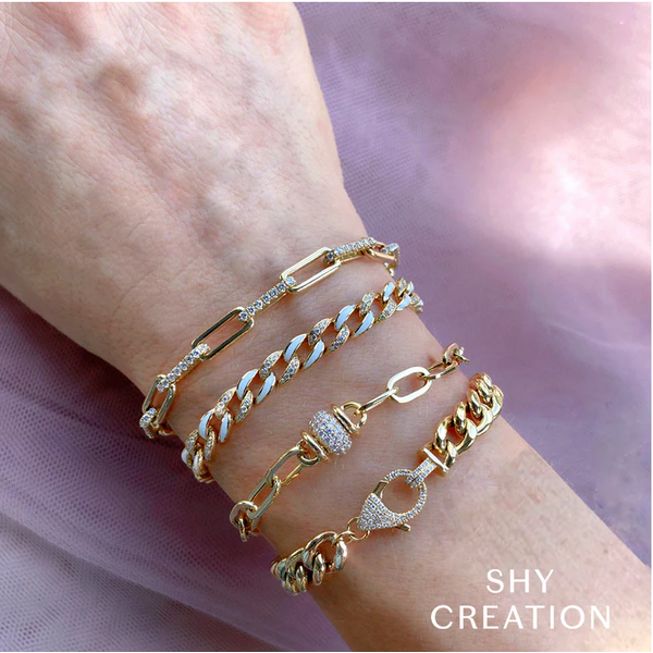SHY CREATION INC SC55022770Z8 - 14ky .25 Dia Link Bracelet