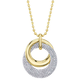 SHY CREATION INC SC55027388 - 14kw/y .46 Dia Pave Ball Neck